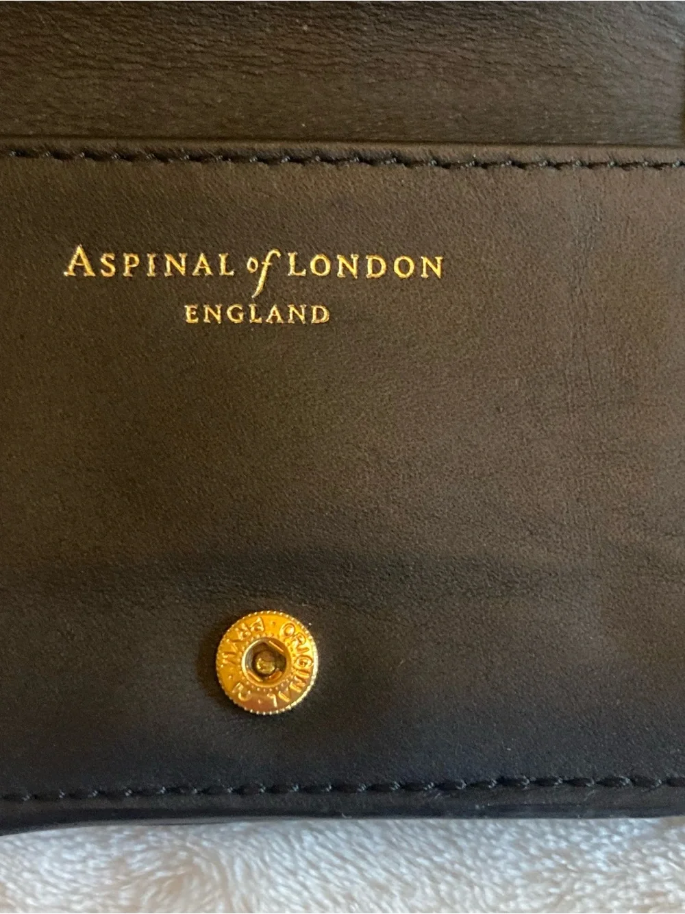 Aspinal of London black wallet/ card holder NEW